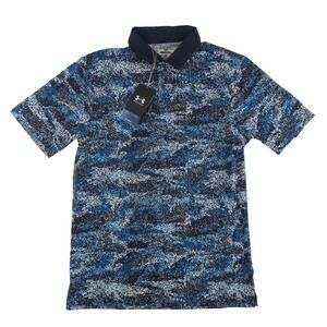 Under Armour Iso Chill Golf Polo Shirt Mens Small Loose‎ Blue